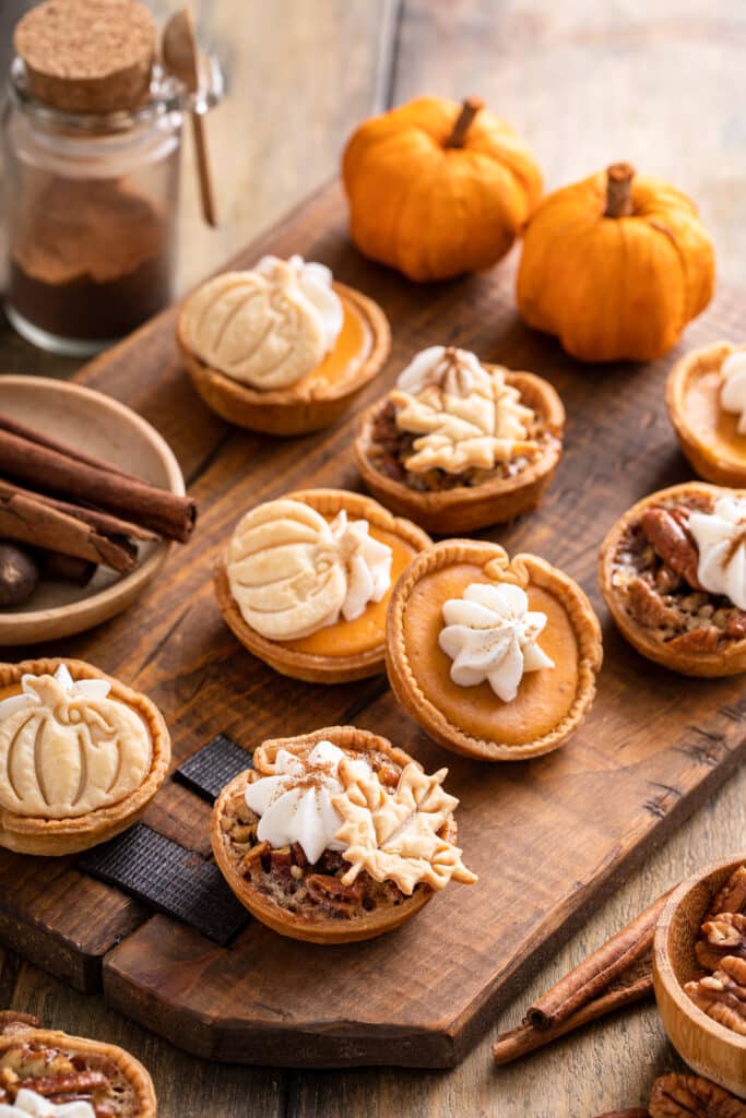 mini pumpkin pecan pies recipe